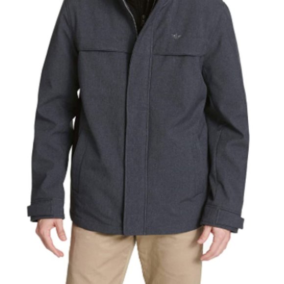 Dockers Men's Dwight Soft Shell Bib Jacket - Picture 5 of 7